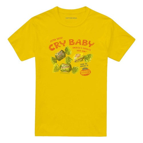 Front - Dubble Bubble Unisex Adult Cry Baby Vintage AD T-Shirt