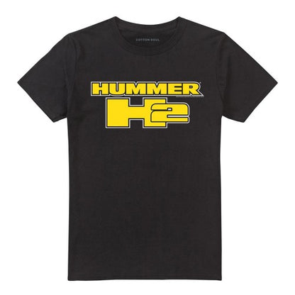 Front - Hummer Unisex Adult H2 Block Logo T-Shirt