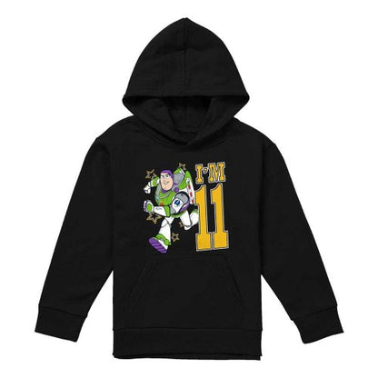 Front - Toy Story Childrens/Kids I´m 11 Buzz Lightyear Birthday Pullover Hoodie