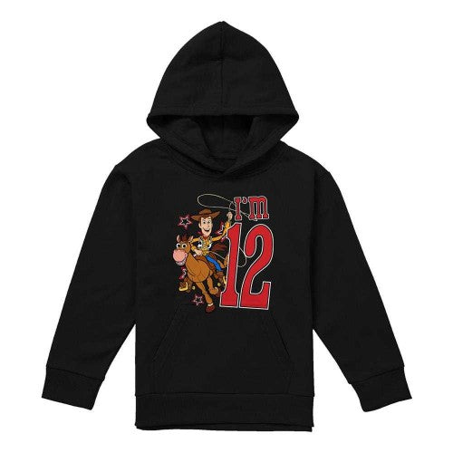Front - Toy Story Childrens/Kids I´m 12 Woody Birthday Pullover Hoodie