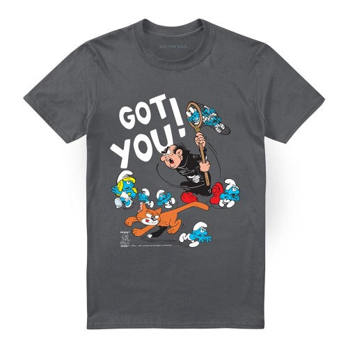 Front - The Smurfs Unisex Adult Gargamel & Azrael T-Shirt