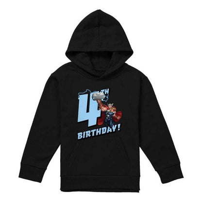 Front - Marvel Childrens/Kids Thor 4th Birthday Hoodie