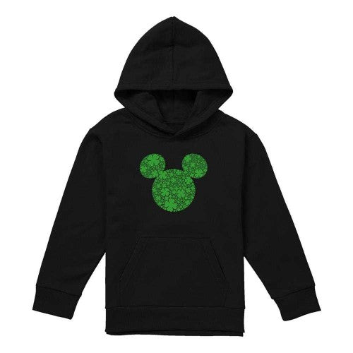 Front - Disney Childrens/Kids Mickey Mouse Shamrock Ears St Patricks Day Pullover Hoodie