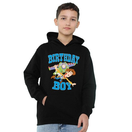 Navy - Front - Toy Story Childrens-Kids Birthday Boy Woody & Buzz Lightyear Hoodie