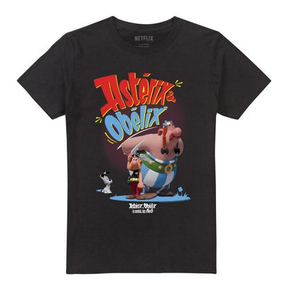 Front - Asterix Unisex Adult Idefix Together T-Shirt
