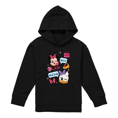 Front - Disney Childrens/Kids Minnie Mouse & Daisy Emoji Hoodie