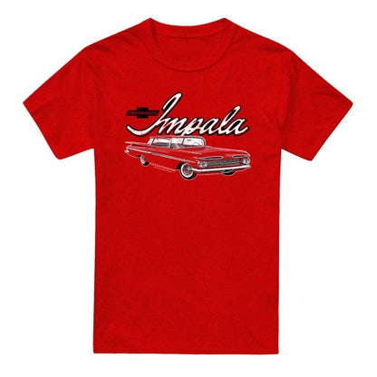 Front - Chevrolet Unisex Adult Classic Impala Heather T-Shirt