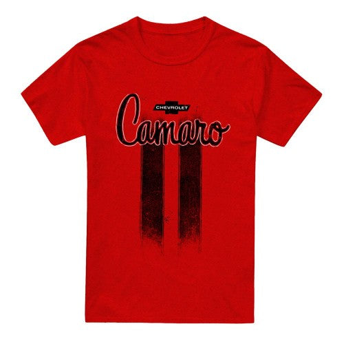 Front - Chevrolet Unisex Adult Camaro Stripes Heather T-Shirt