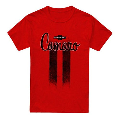 Front - Chevrolet Unisex Adult Camaro Stripes Heather T-Shirt