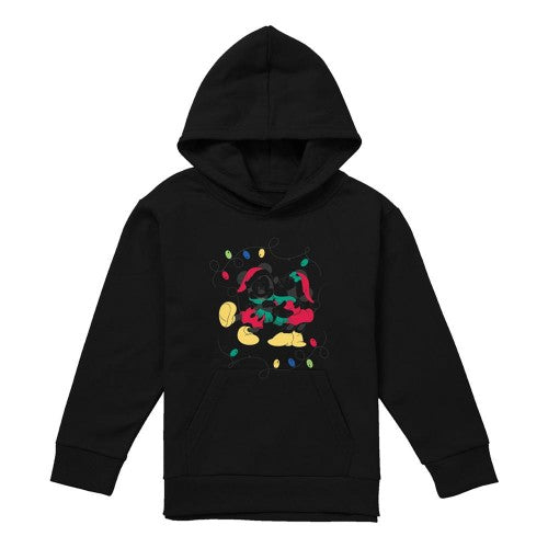 Front - Disney Childrens/Kids Mickey Mouse & Minnie Mouse Christmas Kiss Hoodie