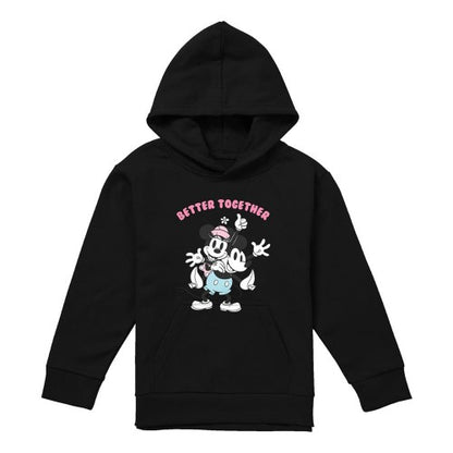 Front - Disney Childrens/Kids Better Together Mickey Mouse & Minnie Mouse Hoodie