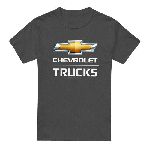 Front - Chevrolet Unisex Adult Trucks Heather T-Shirt