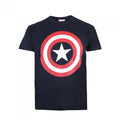 Front - Captain America Boys Shield T-Shirt