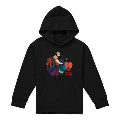 Front - Frozen Childrens/Kids My True North Anna Kristoff Valentine`s Day Pullover Hoodie