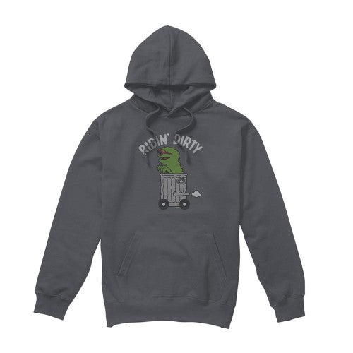Front - Sesame Street Unisex Adult Ridin Dirty Hoodie