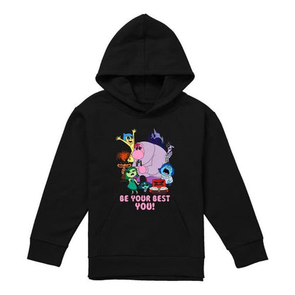 Navy - Front - Inside Out 2 Childrens-Kids Be Your Best You Hoodie