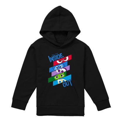 Navy - Front - Inside Out 2 Childrens-Kids Emotions Slice Hoodie