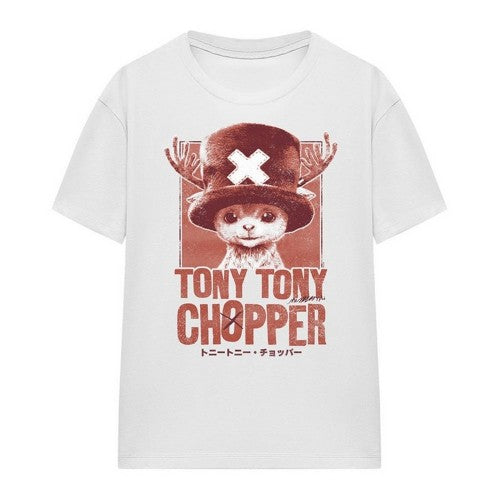 Front - One Piece Womens/Ladies Tony Tony Chopper Tonal T-Shirt