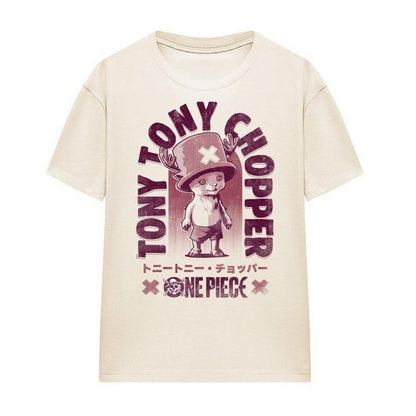 Front - One Piece Womens/Ladies Tony Tony Chopper Tonal T-Shirt
