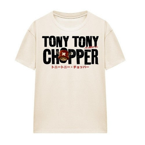 Front - One Piece Womens/Ladies Tony Tony Chopper Wordmark T-Shirt