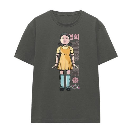 Front - Squid Game Womens/Ladies Season One Games Young Hee T-Shirt