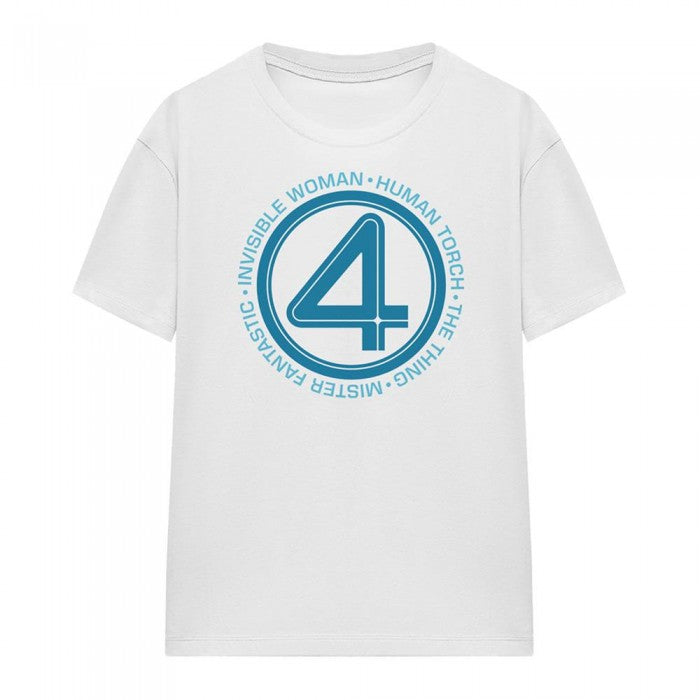 Front - Fantastic Four Womens/Ladies Superhero Team T-Shirt