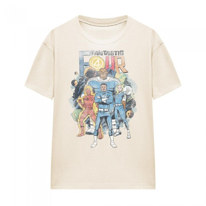 Front - Fantastic Four Womens/Ladies Cosmic First Family T-Shirt