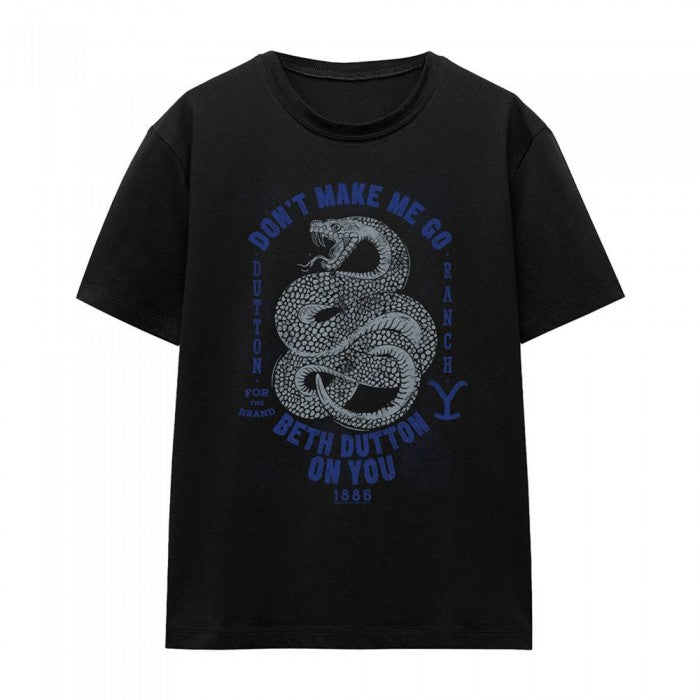 Front - Yellowstone Womens/Ladies Dont Make Me Go Beth Dutton T-Shirt