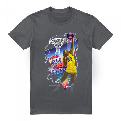 Front - Teen Wolf Unisex Adult Slam Dunk T-Shirt