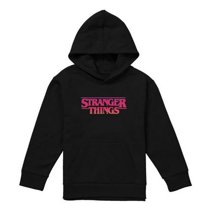 Front - Stranger Things Childrens/Kids Sunset Logo Pullover Hoodie