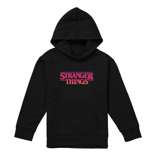 Front - Stranger Things Childrens/Kids Sunset Logo Pullover Hoodie
