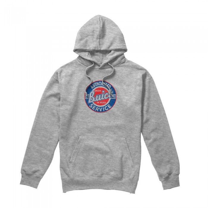 Front - Buick Unisex Adult Authorized Service Heather Hoodie