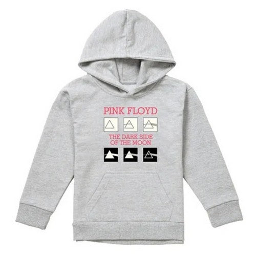 Front - Pink Floyd Childrens/Kids The Dark Side Of The Moon Album Heather Hoodie