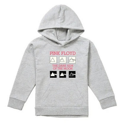 Front - Pink Floyd Childrens/Kids The Dark Side Of The Moon Album Heather Hoodie