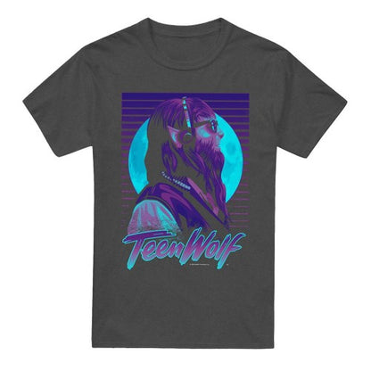 Front - Teen Wolf Unisex Adult Headphones Heather T-Shirt