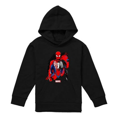 Front - Spider-Man Childrens/Kids Symbiote Pull Over Hoodie