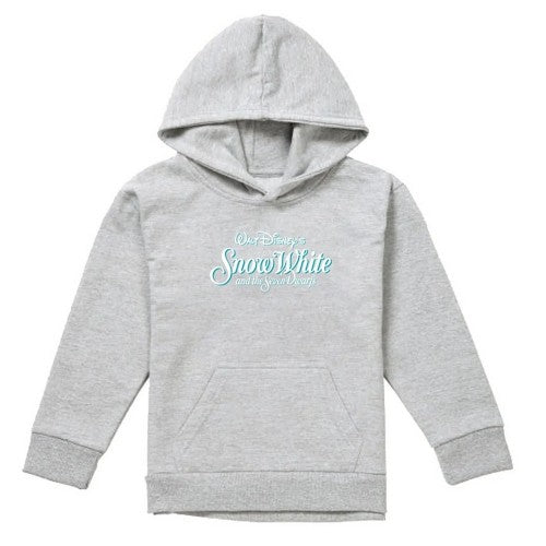 Front - Snow White And The Seven Dwarfs Childrens/Kids Logo Heather Hoodie
