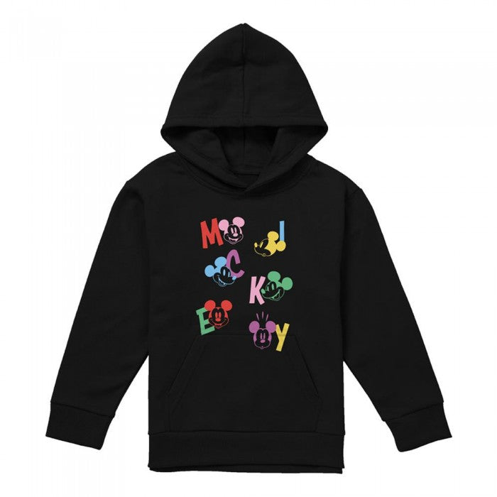 Front - Disney Childrens/Kids Mickey Mouse Letters Heather Hoodie
