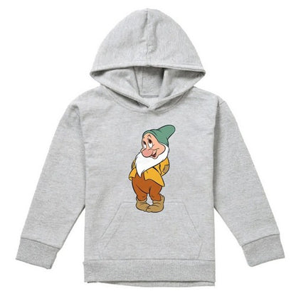 Front - Snow White And The Seven Dwarfs Childrens/Kids Happy Heather Hoodie