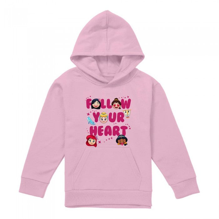 Front - Disney Princess Childrens/Kids Follow Your Heart Hoodie