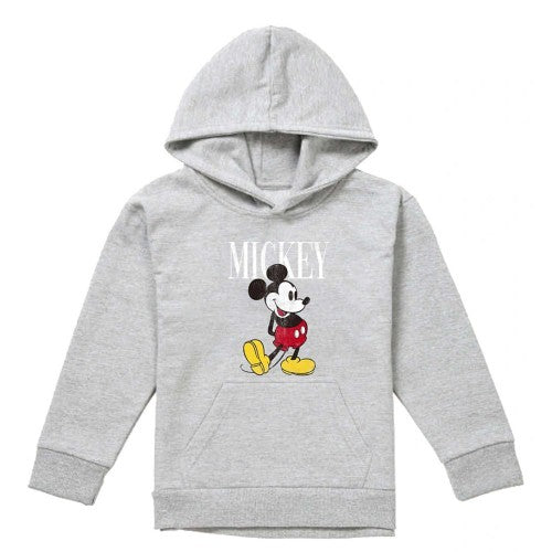 Front - Mickey Mouse Childrens/Kids 90s Classic Heather Hoodie
