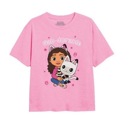 Front - Gabby´s Dollhouse Girls Purrfect Friends T-Shirt