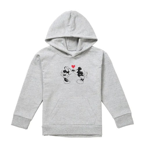 Front - Mickey Mouse Childrens/Kids Sketch Heather Hoodie