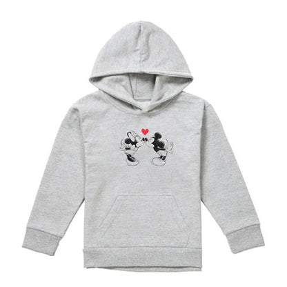 Front - Mickey Mouse Childrens/Kids Sketch Heather Hoodie