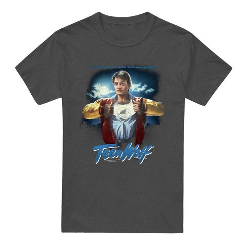 Front - Teen Wolf Unisex Adult Poster Heather T-Shirt