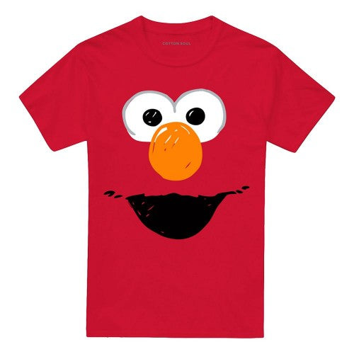 Front - Sesame Street Unisex Adult Elmo Sketch T-Shirt