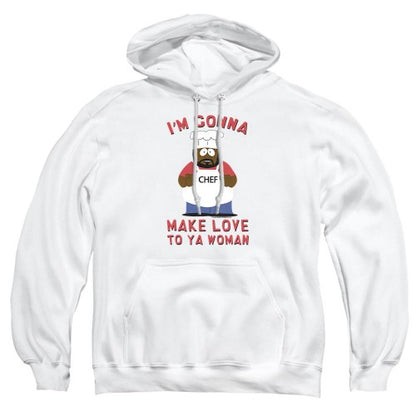 Front - South Park Unisex Adult Make Love Hoodie