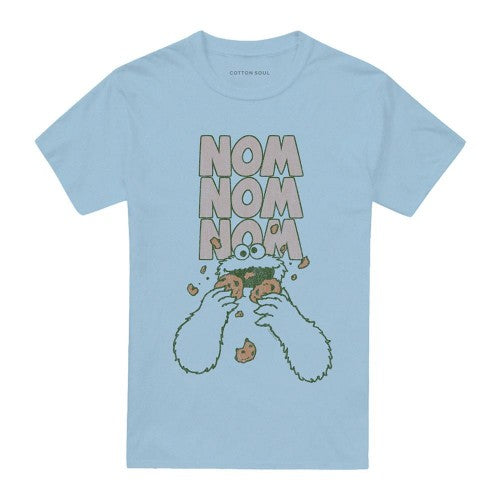 Front - Sesame Street Unisex Adult Nom Nom T-Shirt