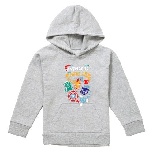 Front - Avengers Assemble Childrens/Kids Superhero Trio Pullover Hoodie
