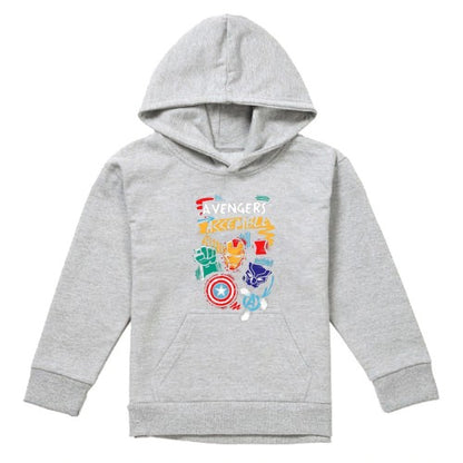 Front - Avengers Assemble Childrens/Kids Superhero Trio Pullover Hoodie
